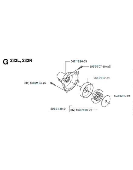 Husqvarna 232R - 2006-2014 - Clutch