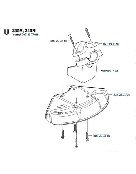 Husqvarna 232R - 2006-2014 - Guards