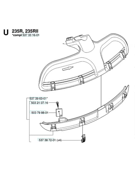 Husqvarna 232R - 2006-2014 - Guards 2