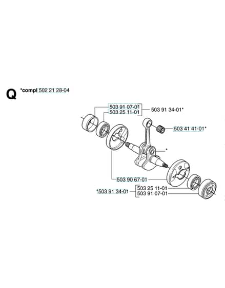 Husqvarna 232R - 2014-Current - Crankshaft