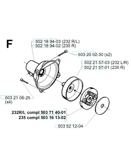 Husqvarna 232RD - 1998-2000 - Clutch