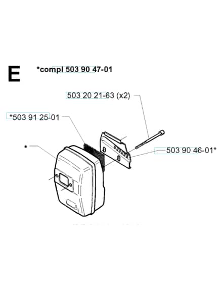 Husqvarna 232RD - 1998-2000 - Muffler
