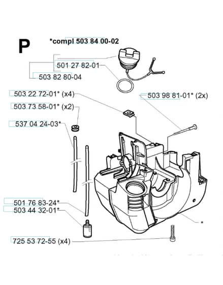 Husqvarna 232RD - 2000-Current - Crankcase