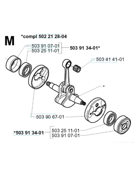 Husqvarna 232RD - 2000-Current - Crankshaft