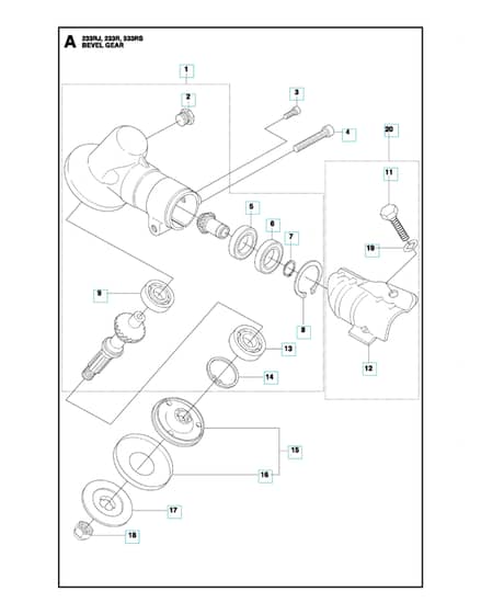 Husqvarna 233R - Bevel Gear