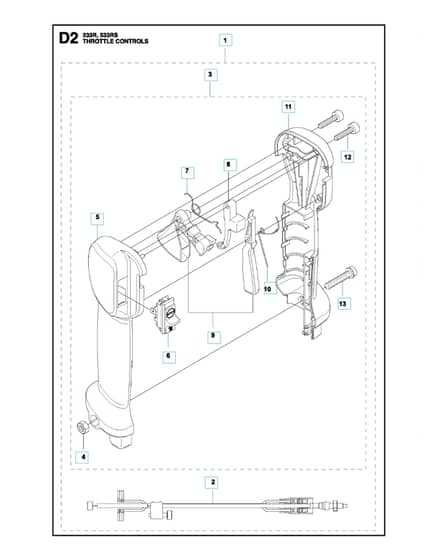 Husqvarna 233R - Throttle Controls
