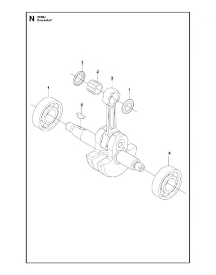 Husqvarna 233RJ - Crankshaft