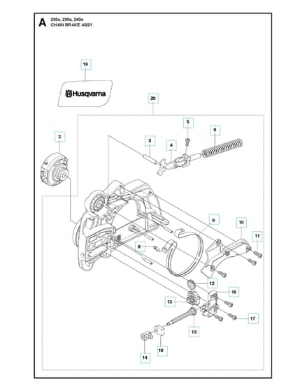 Husqvarna 235E - 2014-Current - Chain Brake