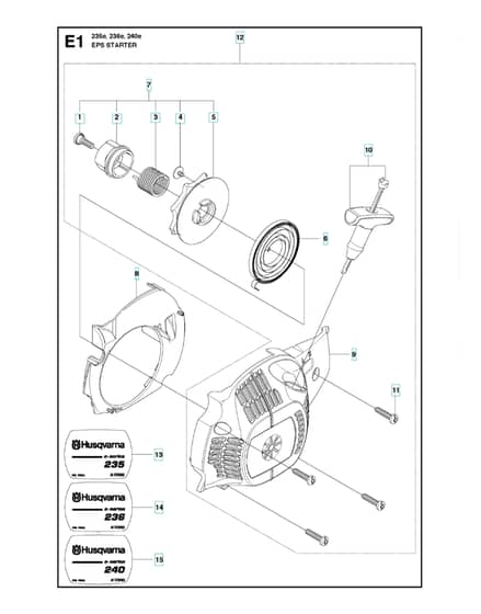 Husqvarna 235E - 2014-Current - Starter