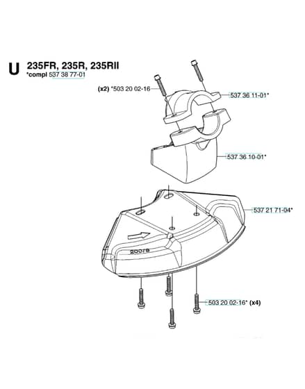 Husqvarna 235FR - 2007-2009 - Guards