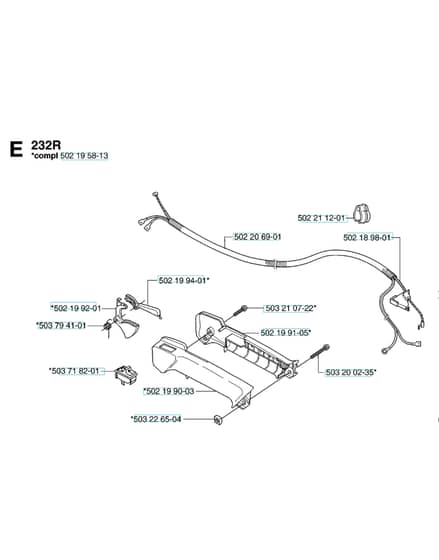 Husqvarna 235FR - 2007-2009 - Handle & Controls 2