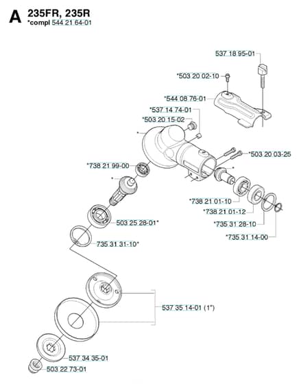 Husqvarna 235FR - 2009-Current - Bevel Gear