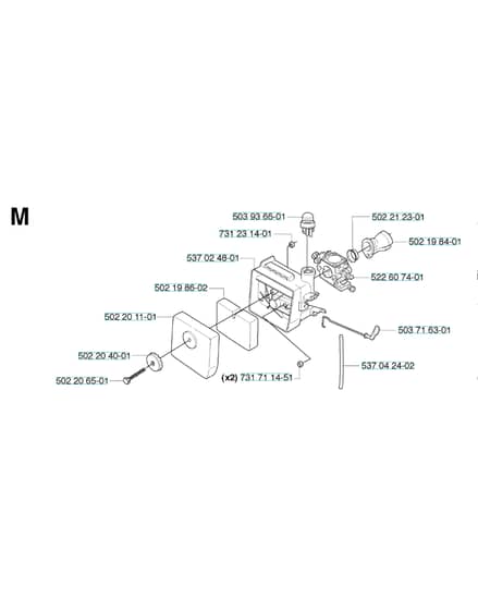 Husqvarna 235FR - 2009-Current - Carburetor & Air Filter