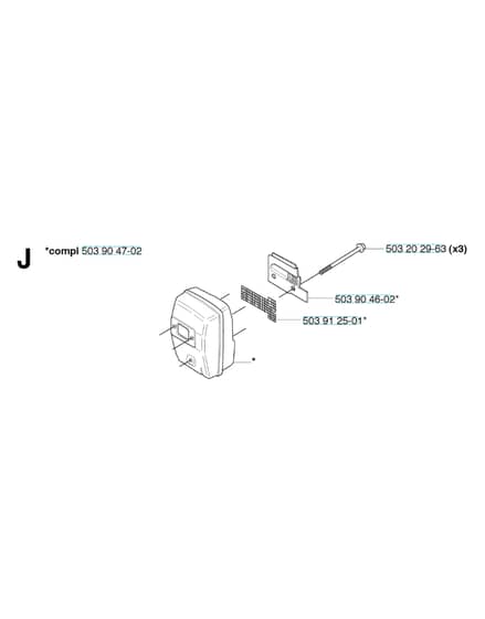 Husqvarna 235FR - 2009-Current - Muffler