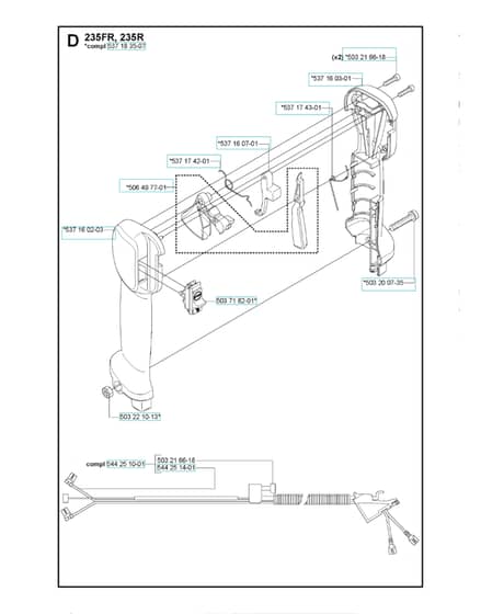 Husqvarna 235FR - 2009-Current - Throttle Controls