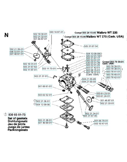 Husqvarna 235R-CAT - 1995-Current - Carburetor Details