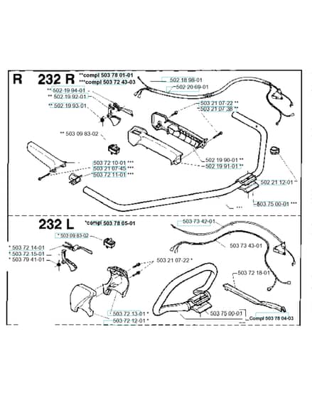 Husqvarna 235R-CAT - 1995-Current - Handle & Controls 2