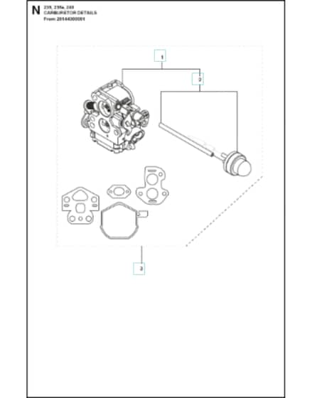 Husqvarna 236 - Carburetor 2