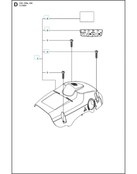Husqvarna 236E-SERIES - Cover