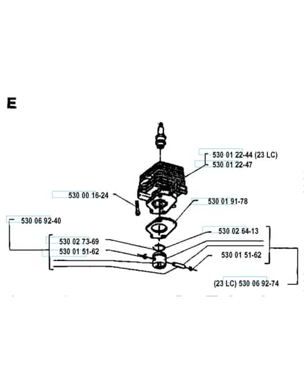 Husqvarna 23 L - Cylinder Piston