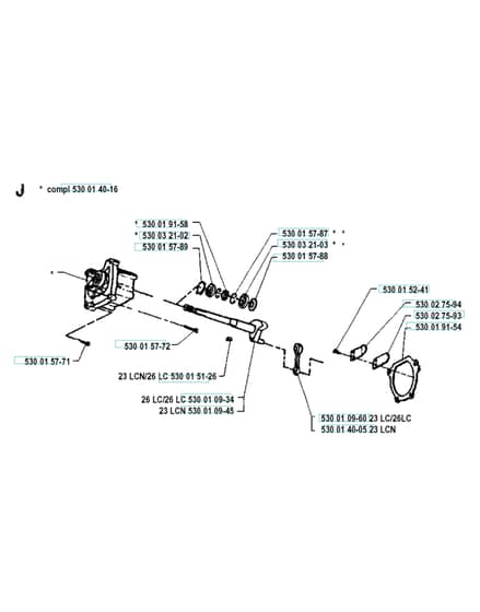 Husqvarna 23 Lcn - Crankshaft