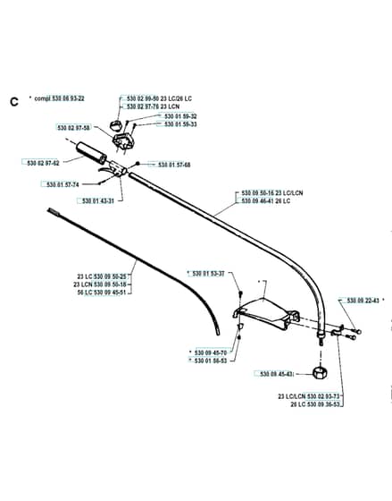 Husqvarna 23 Lcn - Shaft