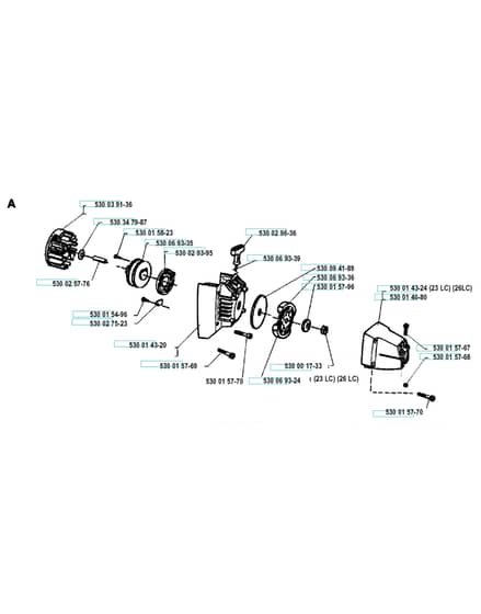 Husqvarna 23r 1993-05 - Ignition System & Clutch