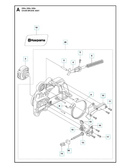 Husqvarna 240E-SERIES - Chain Brake