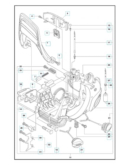 Husqvarna 240E-SERIES - Fuel Tank & Handle