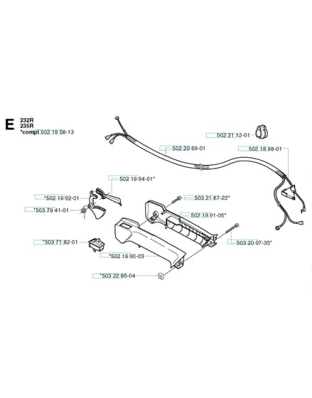 Husqvarna 240RJ - 2002-Current - Throttle Controls