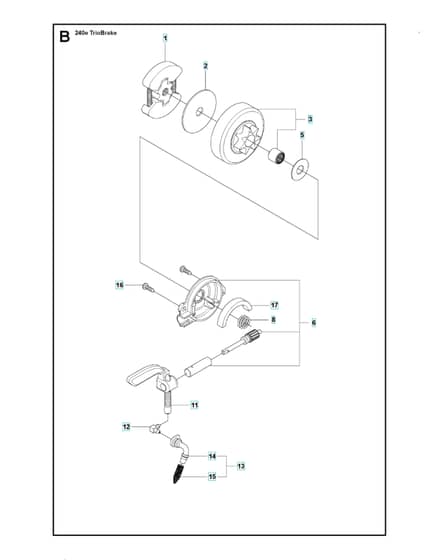 Husqvarna 240E-SERIESTRIOBRAKE - Clutch & Oil Pump