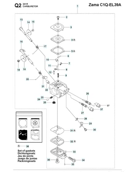 Husqvarna 241R - 2014-Current - Carburetor 2