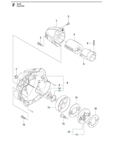 Husqvarna 241R - 2014-Current - Clutch