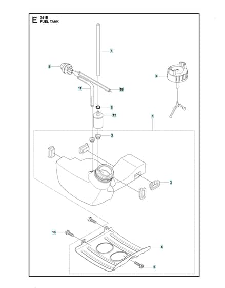 Husqvarna 241R - 2014-Current - Fuel Tank