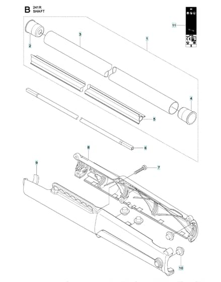 Husqvarna 241R - 2014-Current - Shaft