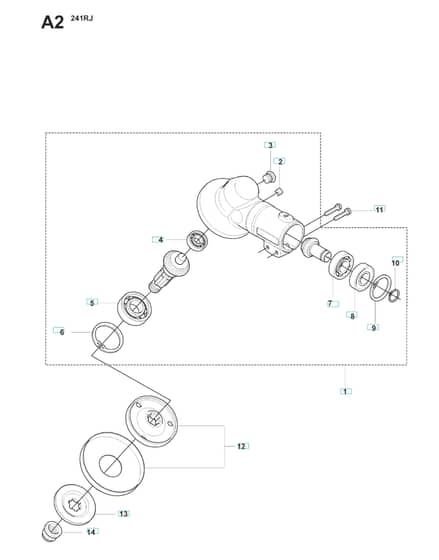 Husqvarna 241RJ - Bevel Gear