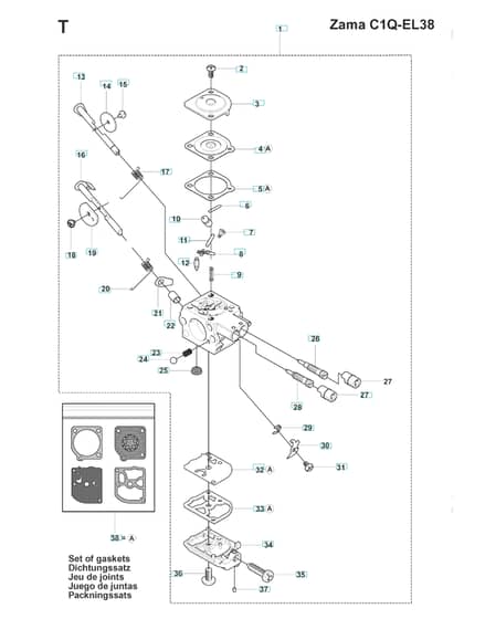 Husqvarna 241RJ - Carburetor Details