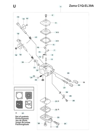 Husqvarna 241RJ - Carburetor Details 2