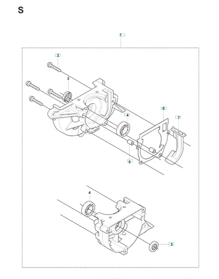 Husqvarna 241RJ - Crankcase
