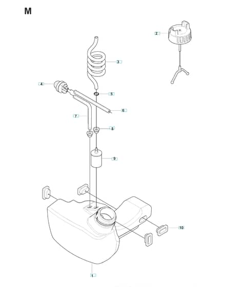 Husqvarna 241RJ - Fuel Tank