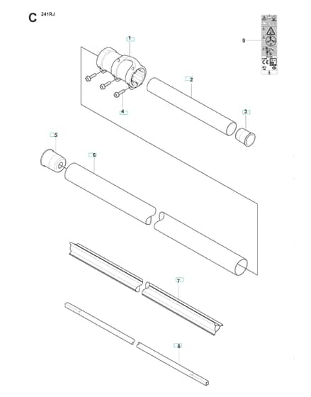 Husqvarna 241RJ - Shaft