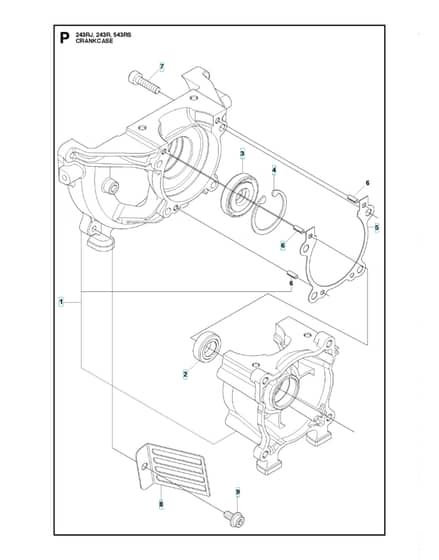 Husqvarna 243R - 2012-Current - Crankcase