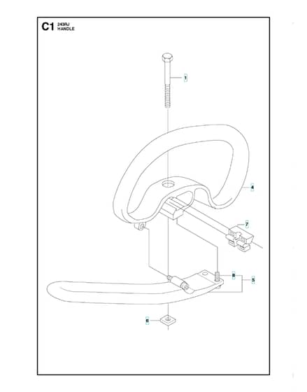 Husqvarna 243RJ - Handle