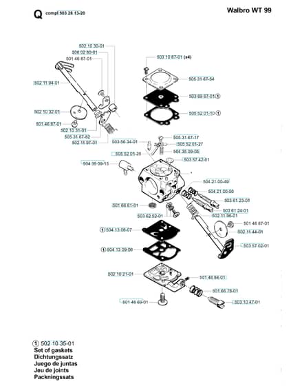 Husqvarna 245 - 2001-Current - Carburetor Details