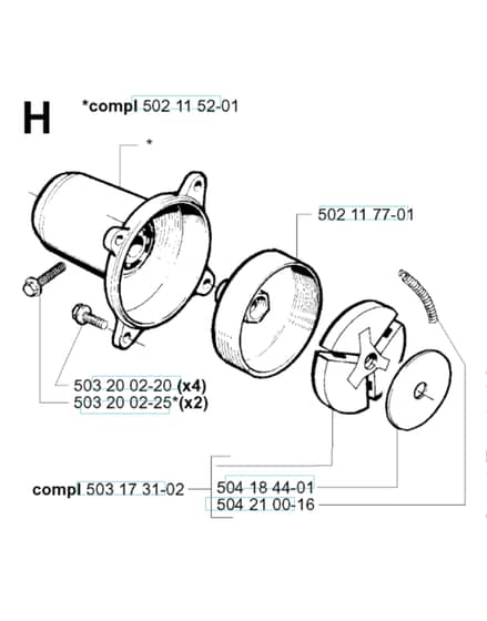 Husqvarna 245 - 2001-Current - Clutch
