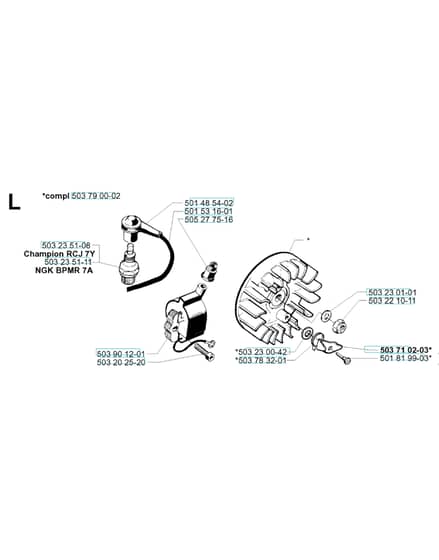Husqvarna 245 - 2001-Current - Ignition System