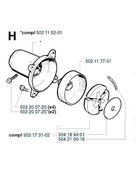 Husqvarna 245RX - 2002-Current - Clutch