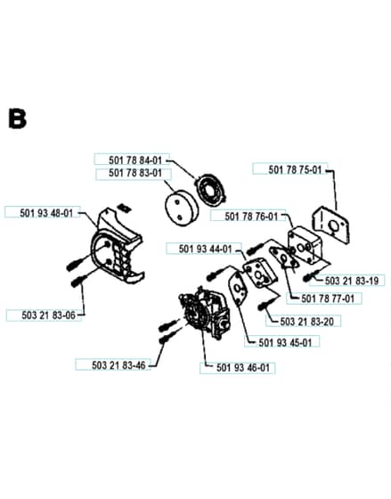Husqvarna 24H - Carburetor & Air Filter