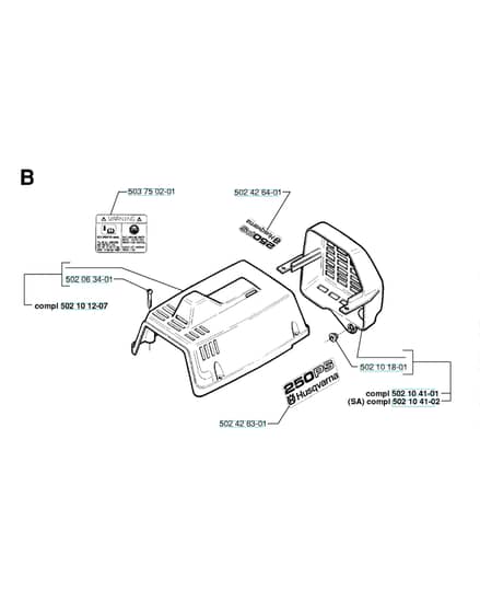 Husqvarna 250PS - 1996-2 - Housing