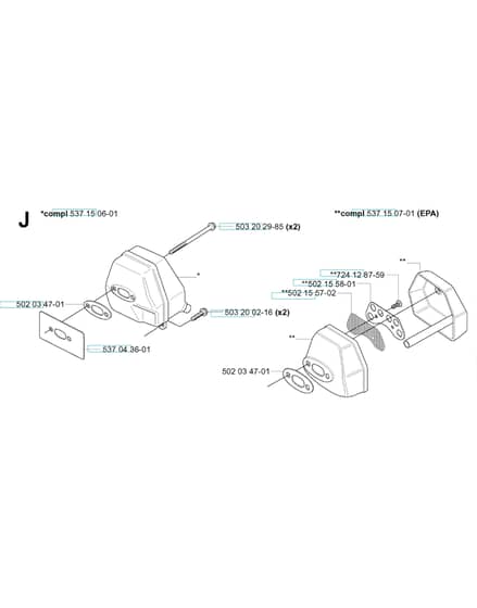 Husqvarna 250R from 20144900001-Current - Muffler